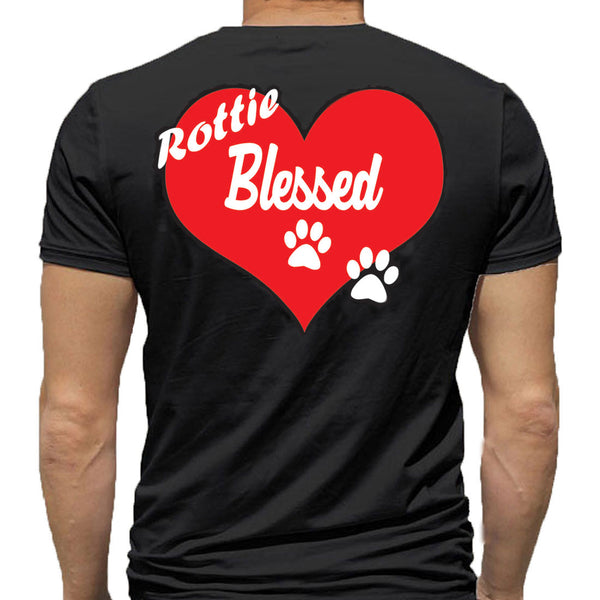 T-Shirt - Rottie Blessed - Black or White