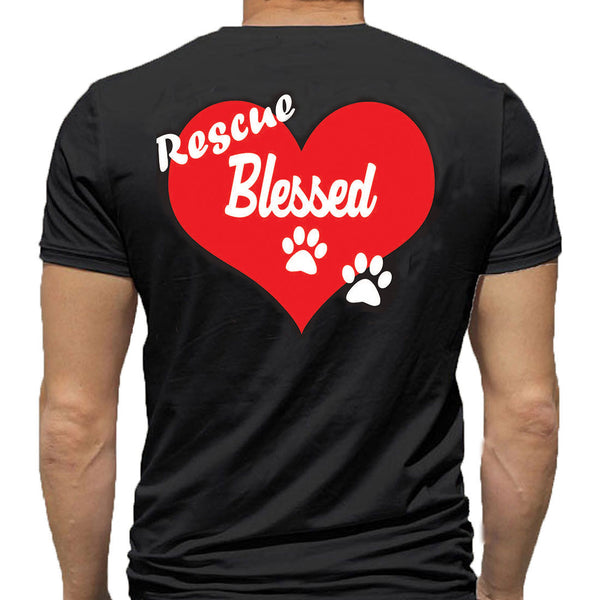 T-Shirt - Rescue Blessed - Black or White