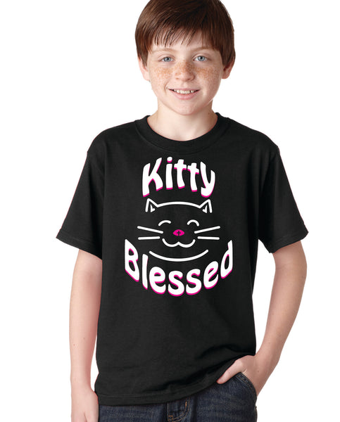 Kids - T-Shirts - Kitty Blessed - Smiling