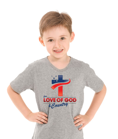 Kids - T Shirts - For the Love of God & Country
