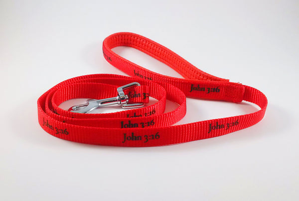Leash - John 3:16 - Red