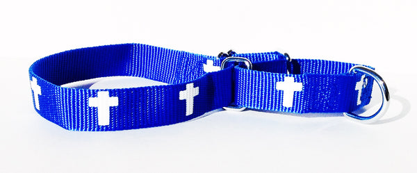 Martingale Collar - Cross - Blue