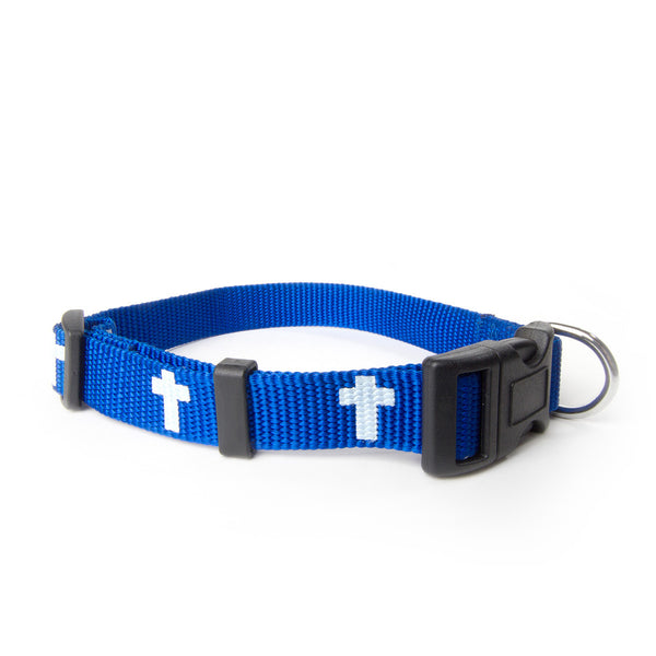 Non-Padded Collar - Cross - Blue