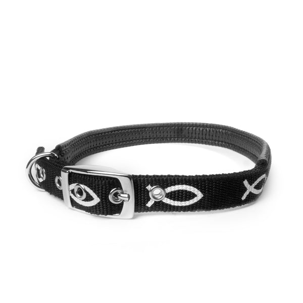 Padded Collar - Fish - Black