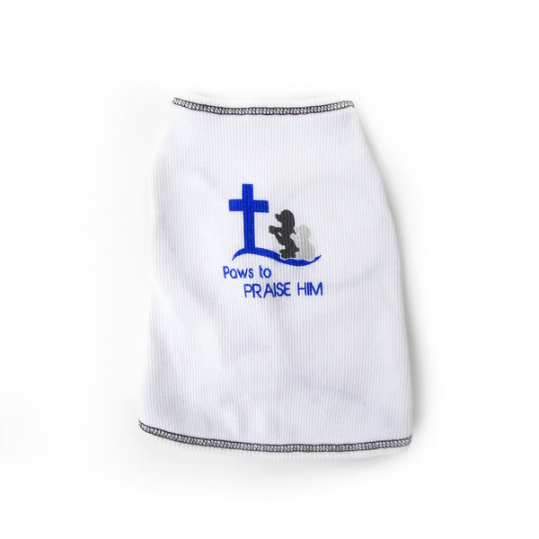 Shirt - Paws to Praise (Dogs) - White/Black