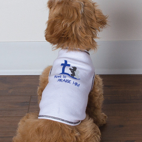 Shirt - Paws to Praise (Dogs) - White/Black