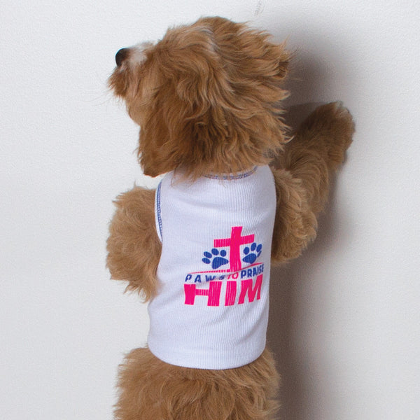 Shirt - Paws to Praise (Paws) - White