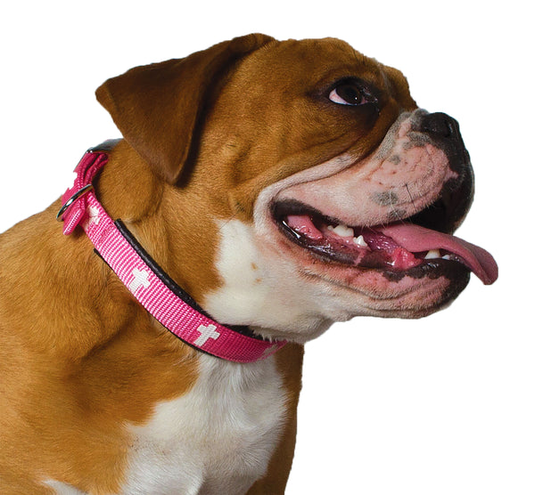Padded Collar - Cross - Pink