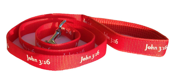 Leash - John 3:16 - Red