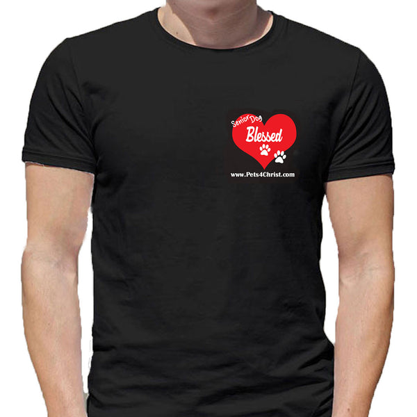 T-Shirt - Senior Dog Blessed - Black or White