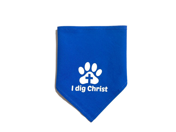 Bandana - I Dig Christ - Blue