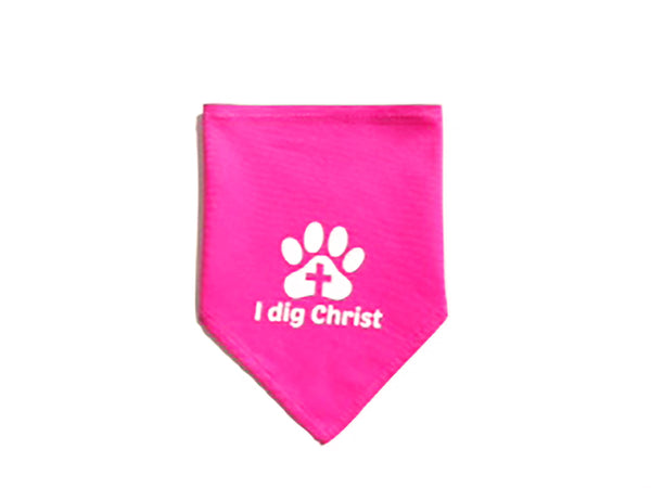 Bandana - I Dig Christ - Pink