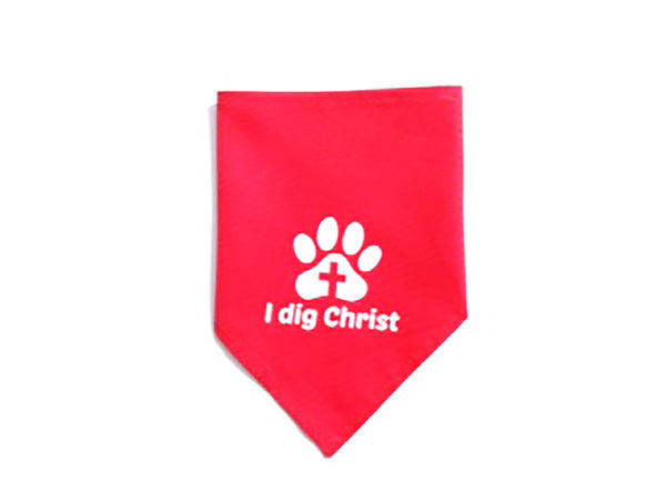 Bandana - I Dig Christ- Red