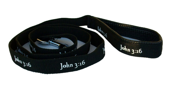 Leash - John 3:16 - Black