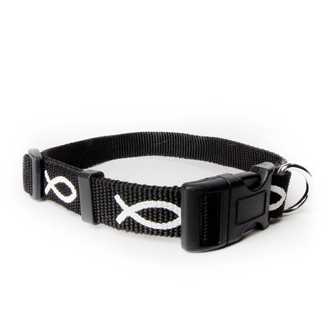 Non-Padded Collar - Fish - Black