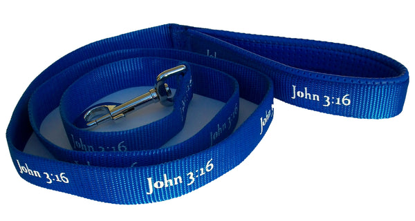 Leash - John 3:16 - Blue