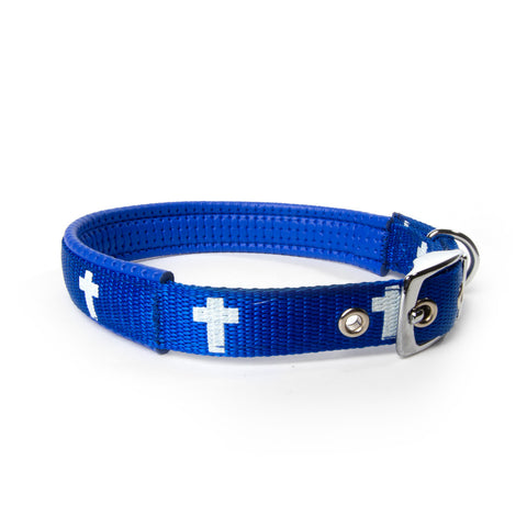Padded Collar - Cross - Blue