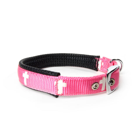 Padded Collar - Cross - Pink