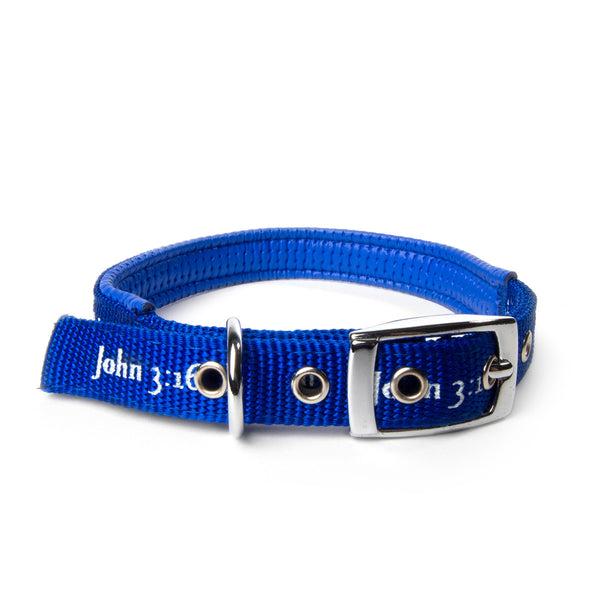 Padded Collar - John 3:16 - Blue