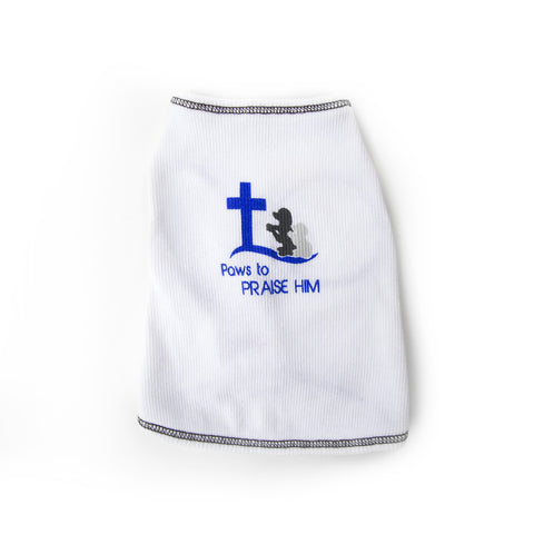 Shirt - Paws to Praise (Dogs) - White/Black