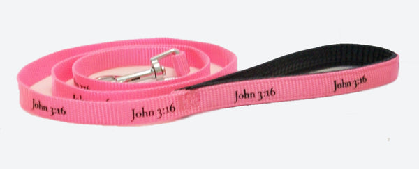 Leash - John 3:16 - Pink