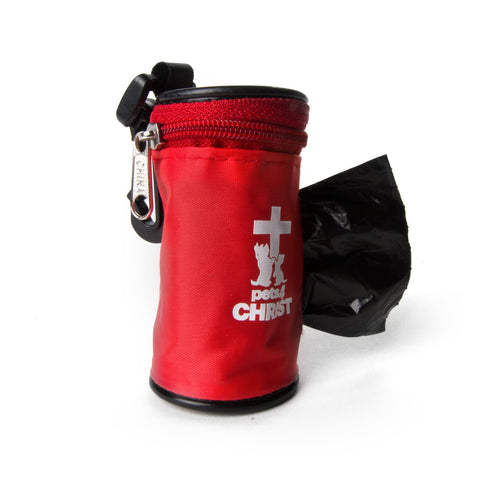 Waste Bag Holder - Pets4Christ - Red