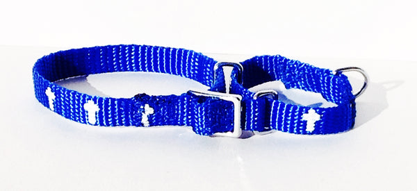 Martingale Collar - Cross - Blue