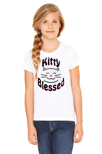 Kids - T-Shirts - Kitty Blessed - Smiling